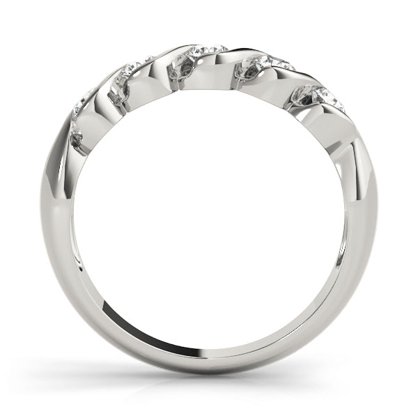 18K White Gold 5-Stone Diamond Wedding Ring