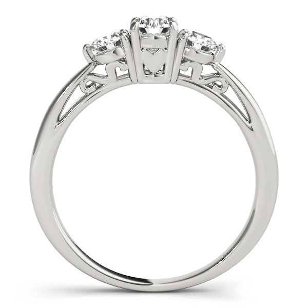 14K White Gold 1.25 ct Round Diamond Engagement Ring