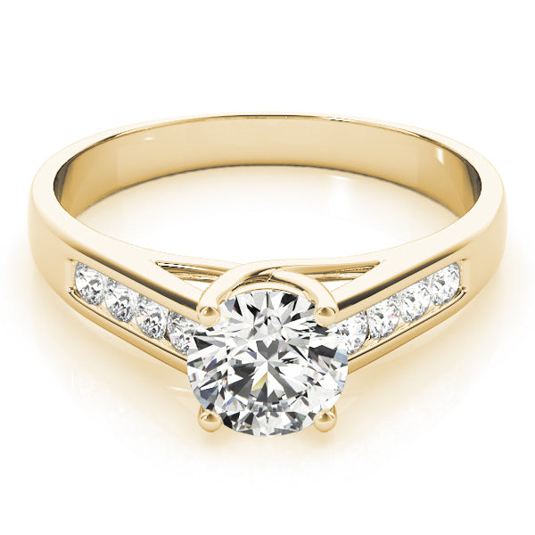 14K Yellow Gold 1 1/8 ct tw Trellis Diamond Engagement Ring