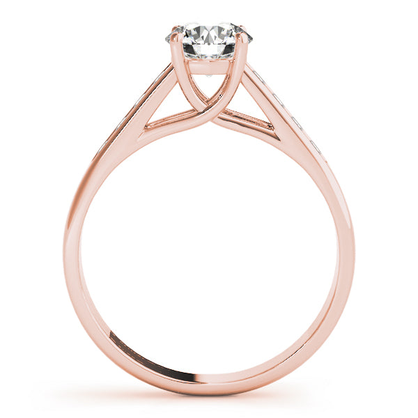 18K Rose Gold 1 1/8 ct tw Trellis Diamond Engagement Ring