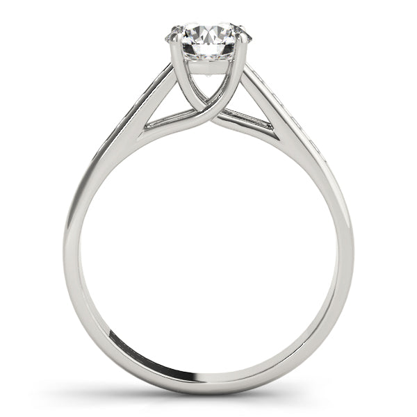 14K White Gold 1.125 ctw Round Diamond Engagement Ring