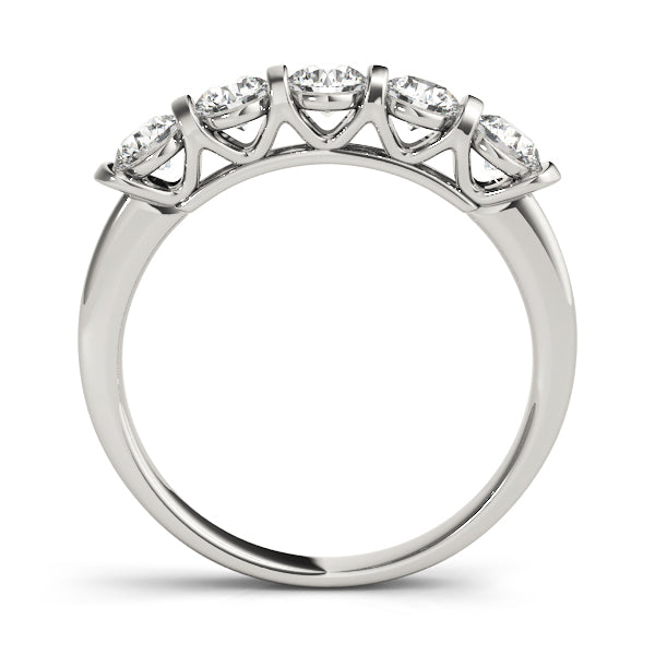 Platinum 1 CT Diamond Multi-Stone Wedding Band