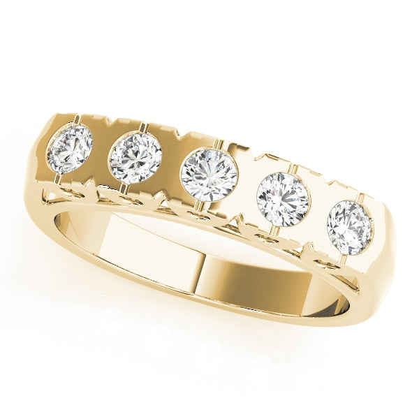 14K Yellow Gold 1 ct tw Diamond Wedding Ring