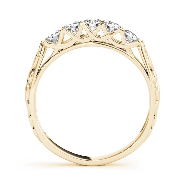 18K Yellow Gold 7/8 ct tw Diamond Wedding Ring