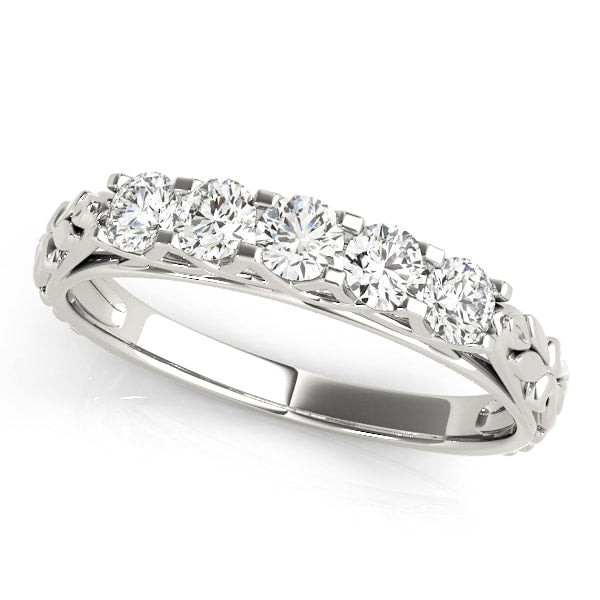 14K White Gold 7/8 ct tw Diamond Wedding Ring