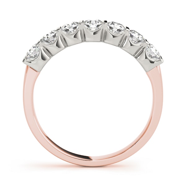 18K Rose Gold 1 ct tw Diamond Wedding Ring