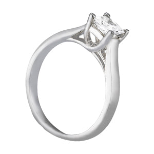 18K White Gold 3/4 CT Diamond Trellis Engagement Ring