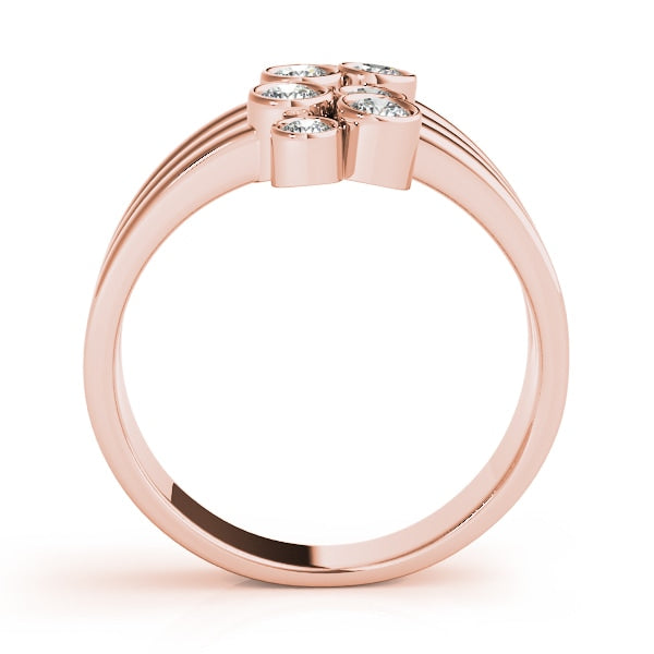18K Rose Gold 1 ct tw Fashion Diamond Ring