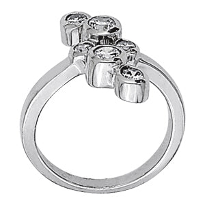 Platinum White Diamond Fashion Ring