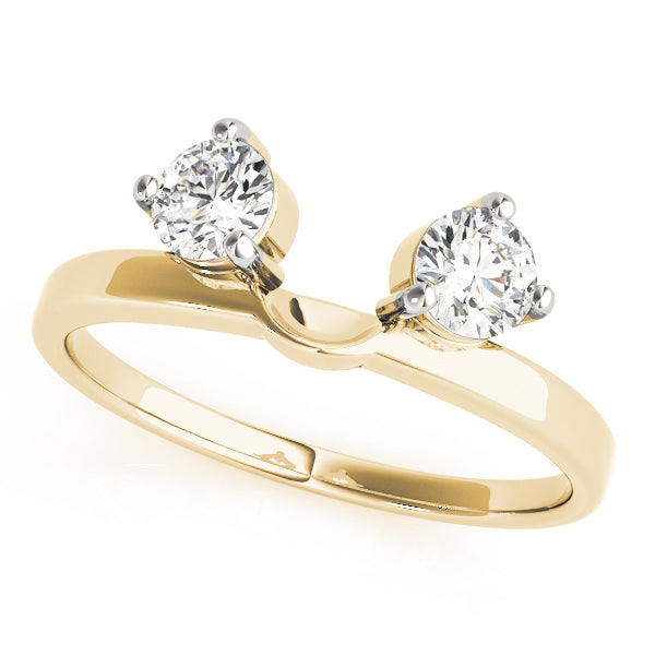 14K Yellow Gold 1/2 CT Diamond Wedding Band