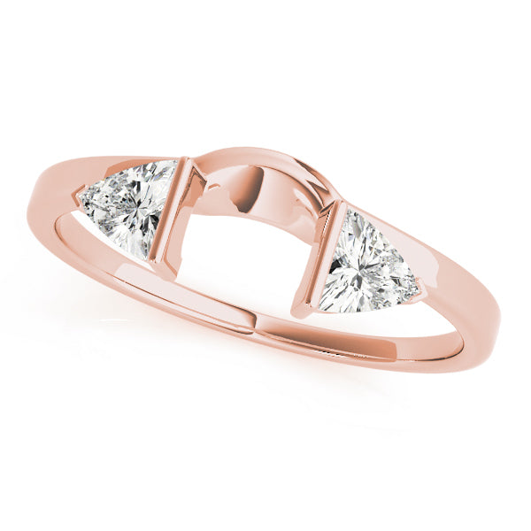 Rose Gold 0.10 CT Diamond Wedding Band