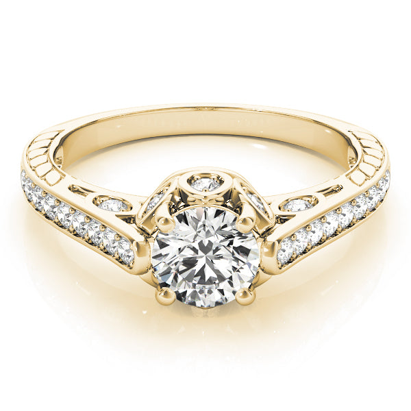 14K Yellow Gold 1 ct tw Vintage Diamond Engagement Ring