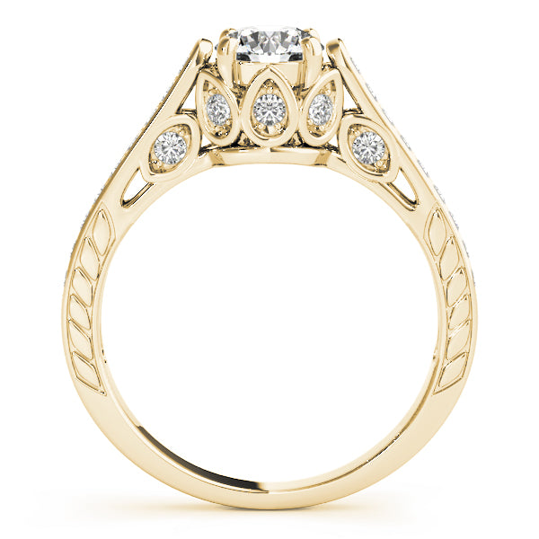 18K Yellow Gold 1 ct tw Vintage Diamond Engagement Ring