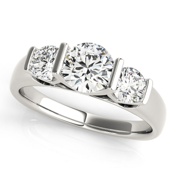18K White Gold 1.25 ct Round Diamond Engagement Ring