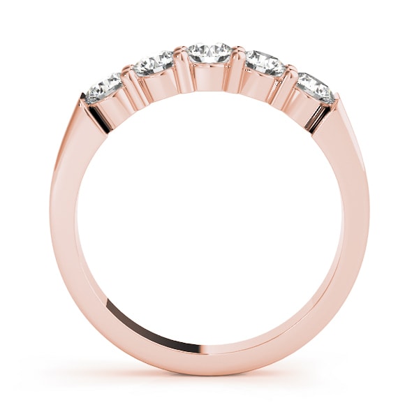 18K Rose Gold 1/2 ct tw Diamond Wedding Ring