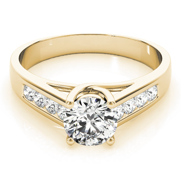 14K Yellow Gold 1 1/5 ct tw Trellis Diamond Engagement Ring
