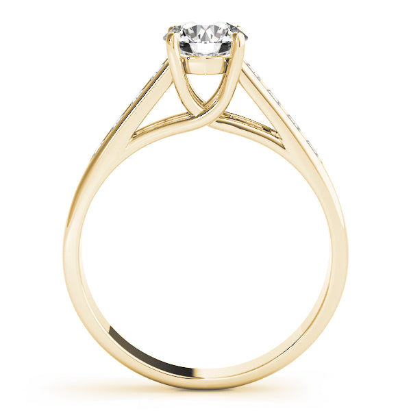 14K Yellow Gold 1 1/5 ct tw Trellis Diamond Engagement Ring
