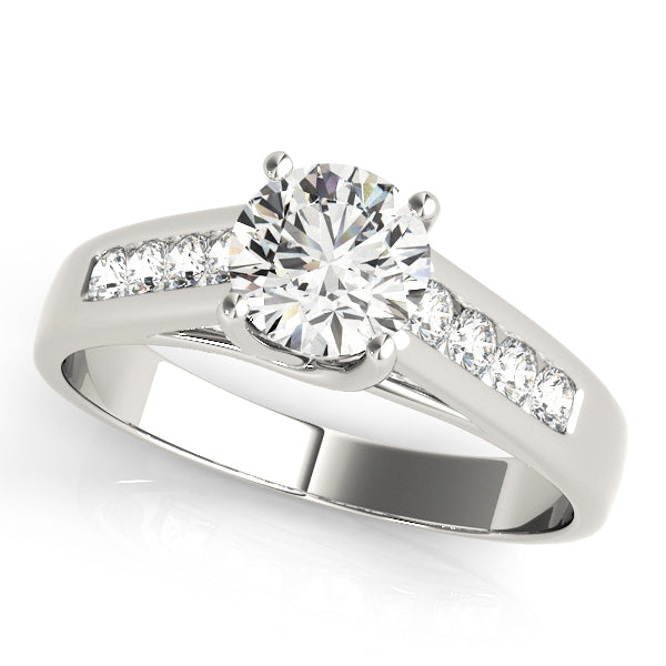 Platinum 1.2 ctw Round Diamond Trellis Ring