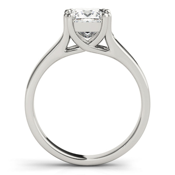 18K White Gold 1/4 CT Princess Diamond Engagement Ring