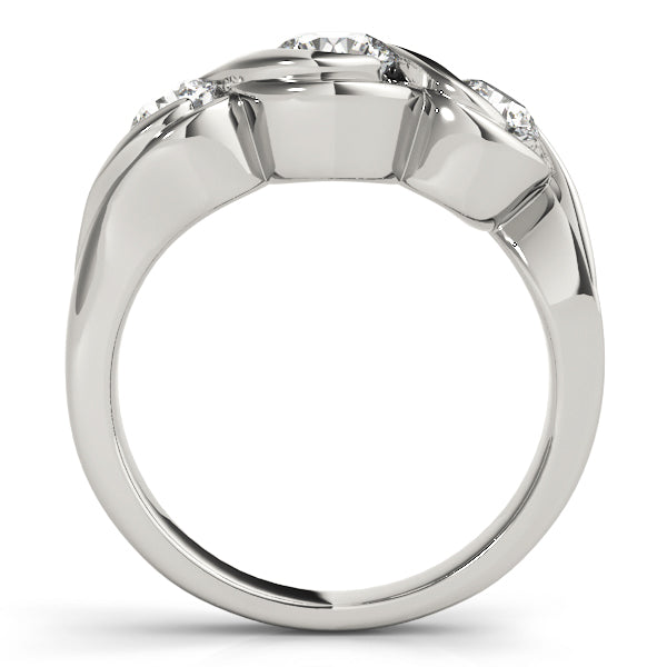 Platinum 1 CT Diamond Three-Stone Engagement Ring