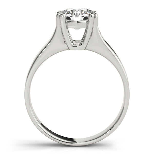 14K White Gold 1 CT Round Diamond Engagement Ring