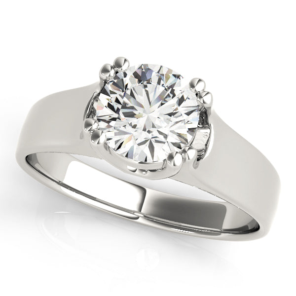 18K White Gold 1ct Diamond Solitaire Engagement Ring