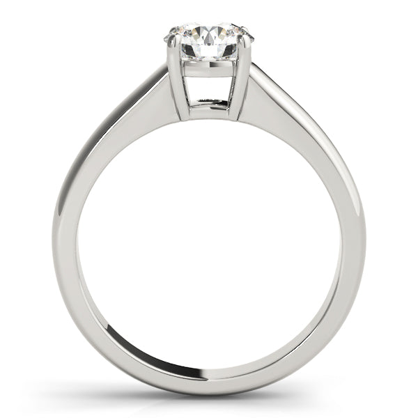 14K White Gold 1 CT Round Diamond Engagement Ring