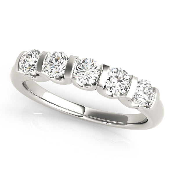 14K White Gold 1 ct Diamond Wedding Ring