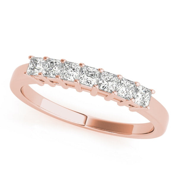 18K Rose Gold 1/5 ct tw Fancy Shape Diamond Wedding Ring
