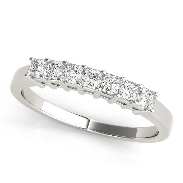 Platinum White 0.21ctw Square Diamond Ring