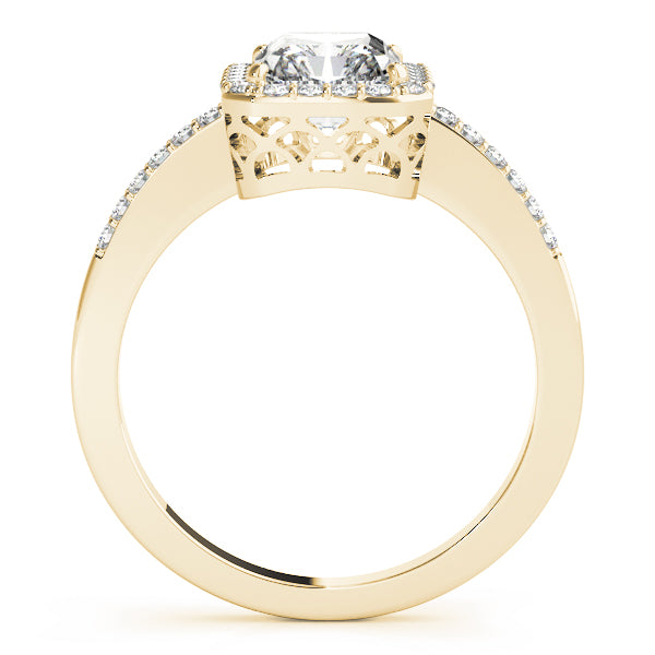 14K Yellow Gold Diamond Fashion Ring