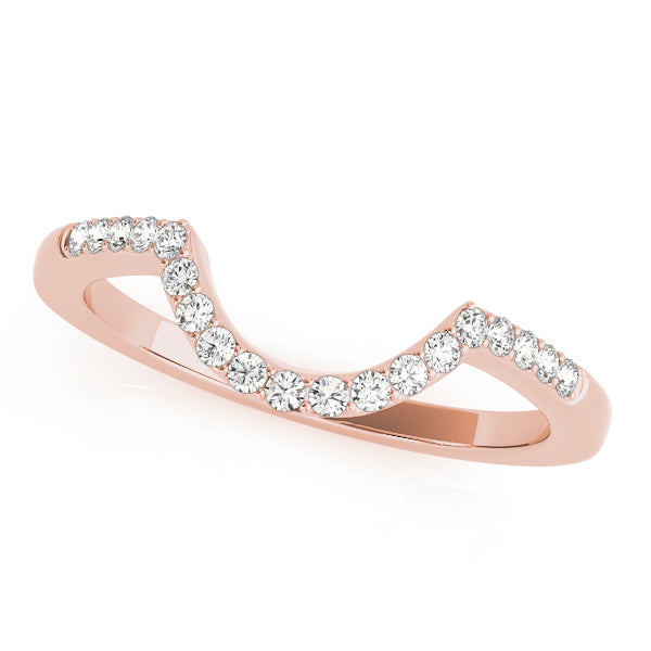 14K Rose Gold Diamond Wedding Ring