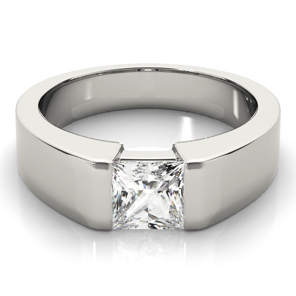 Platinum White Diamond Solitaire Engagement Ring