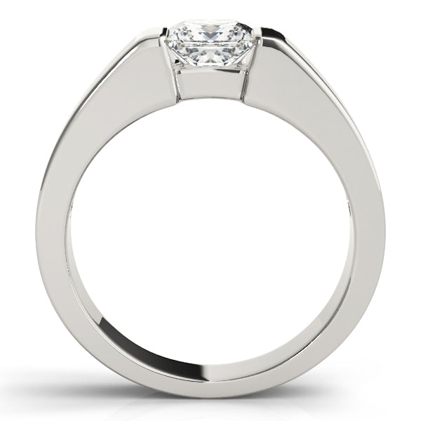 18K White Gold Diamond Solitaire Engagement Ring