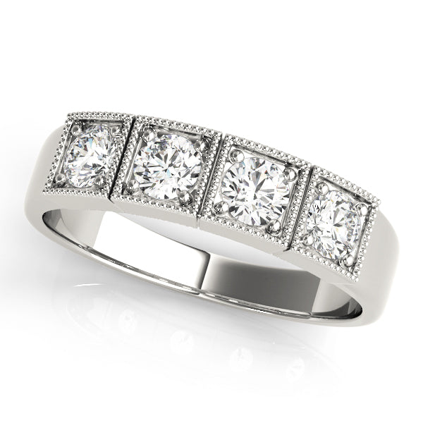14K White Gold 1/3 ct Round Diamond Engagement Ring