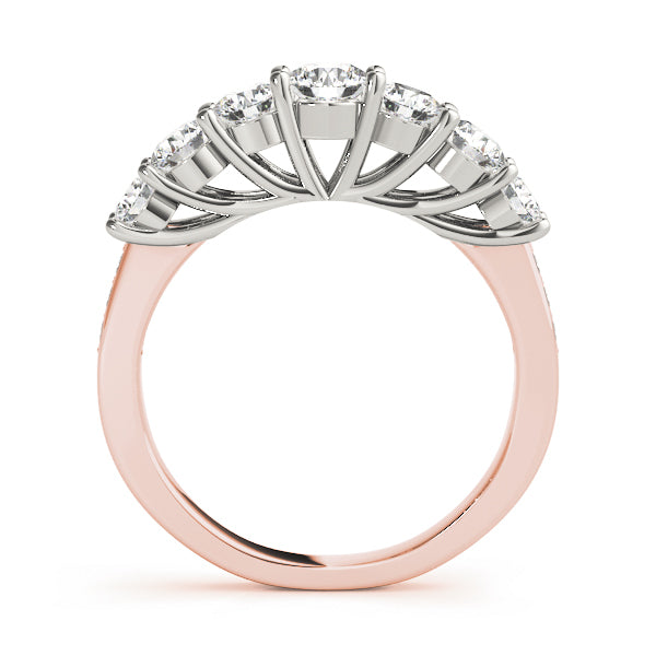 18K Rose Gold 1.33ctw Diamond Wedding Ring