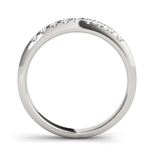 18K White Gold 1 CT Diamond Wedding Band
