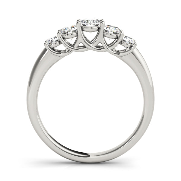 Platinum 1 CT Round Diamond Wedding Band