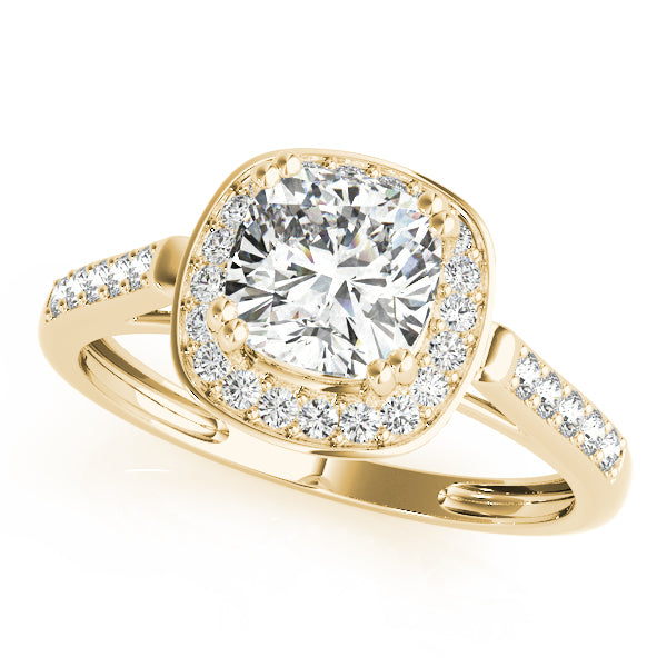 14K Yellow Gold Diamond Fashion Ring