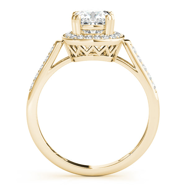 14K Yellow Gold Diamond Fashion Ring