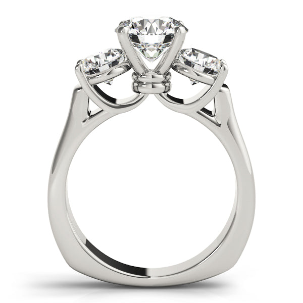 18K White Gold 1 ct Round Diamond Engagement Ring