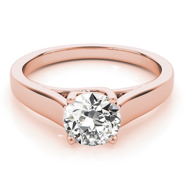 14K Rose Gold 1 ct tw Solitaire Diamond Engagement Ring