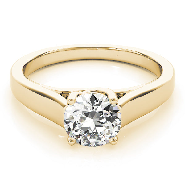 14K Yellow Gold 1 CT Diamond Engagement Ring