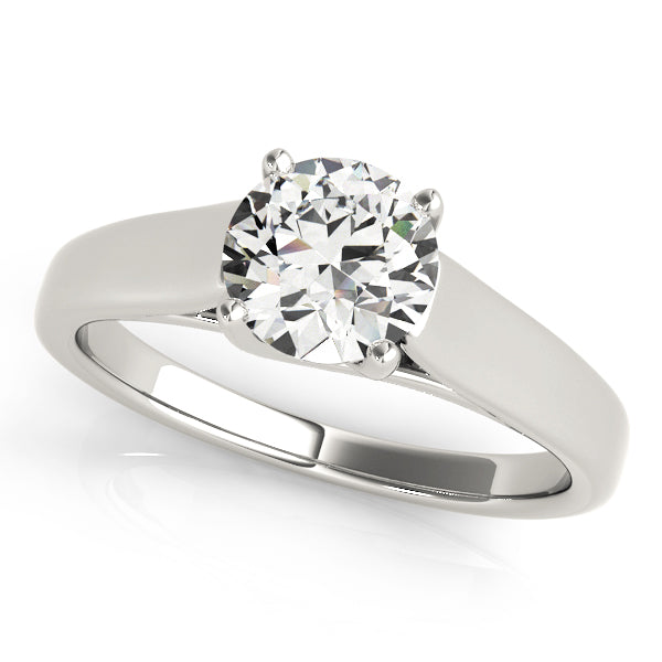 1 CT Platinum Round Diamond Engagement Ring