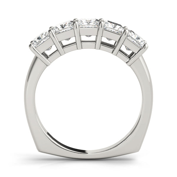 Platinum White 1.33ctw Square Diamond Ring
