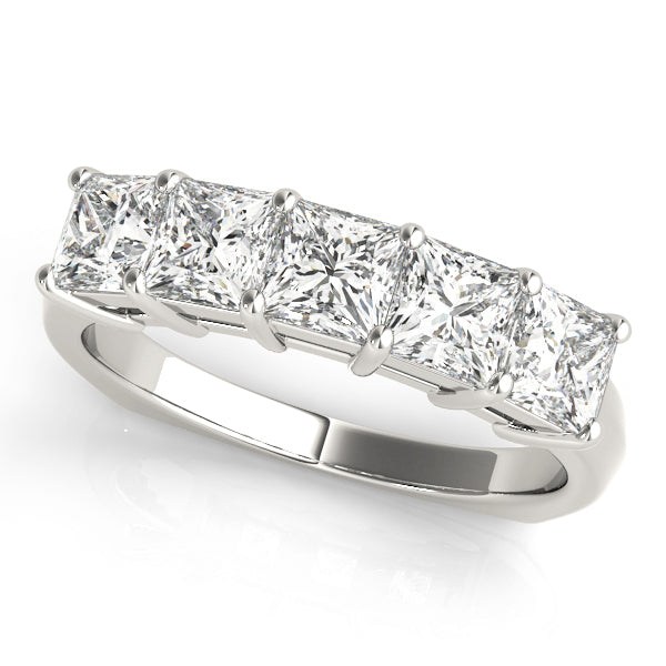 Platinum White 1.33ctw Square Diamond Ring