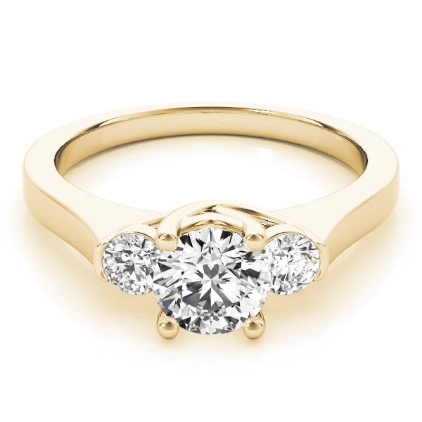 14K Yellow Gold 1 ct tw Three Stone Diamond Engagement Ring