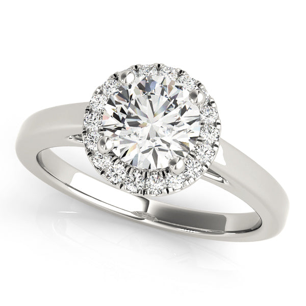 Halo Diamond Engagement Ring