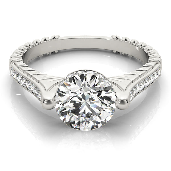 Platinum Vintage 1.16 ctw Diamond Engagement Ring