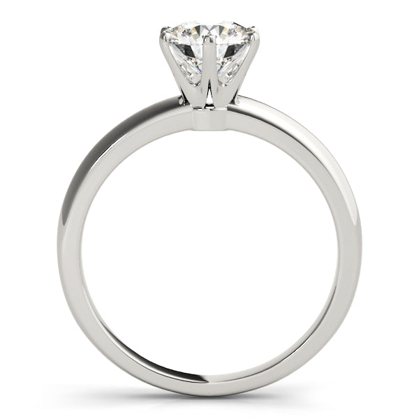 Platinum 1 CT Round Diamond Solitaire Engagement Ring